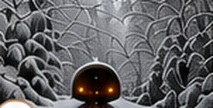 Entrada del Túnel Las Raíces rodeada de nieve en invierno